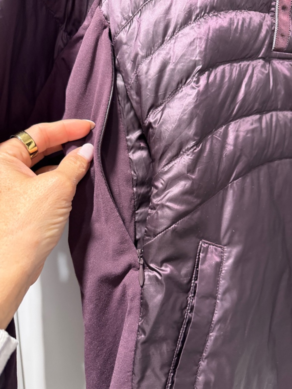 lululemon athletica Quilted Pullover Puffer Jacket in Plum - Picture 3 of 8
